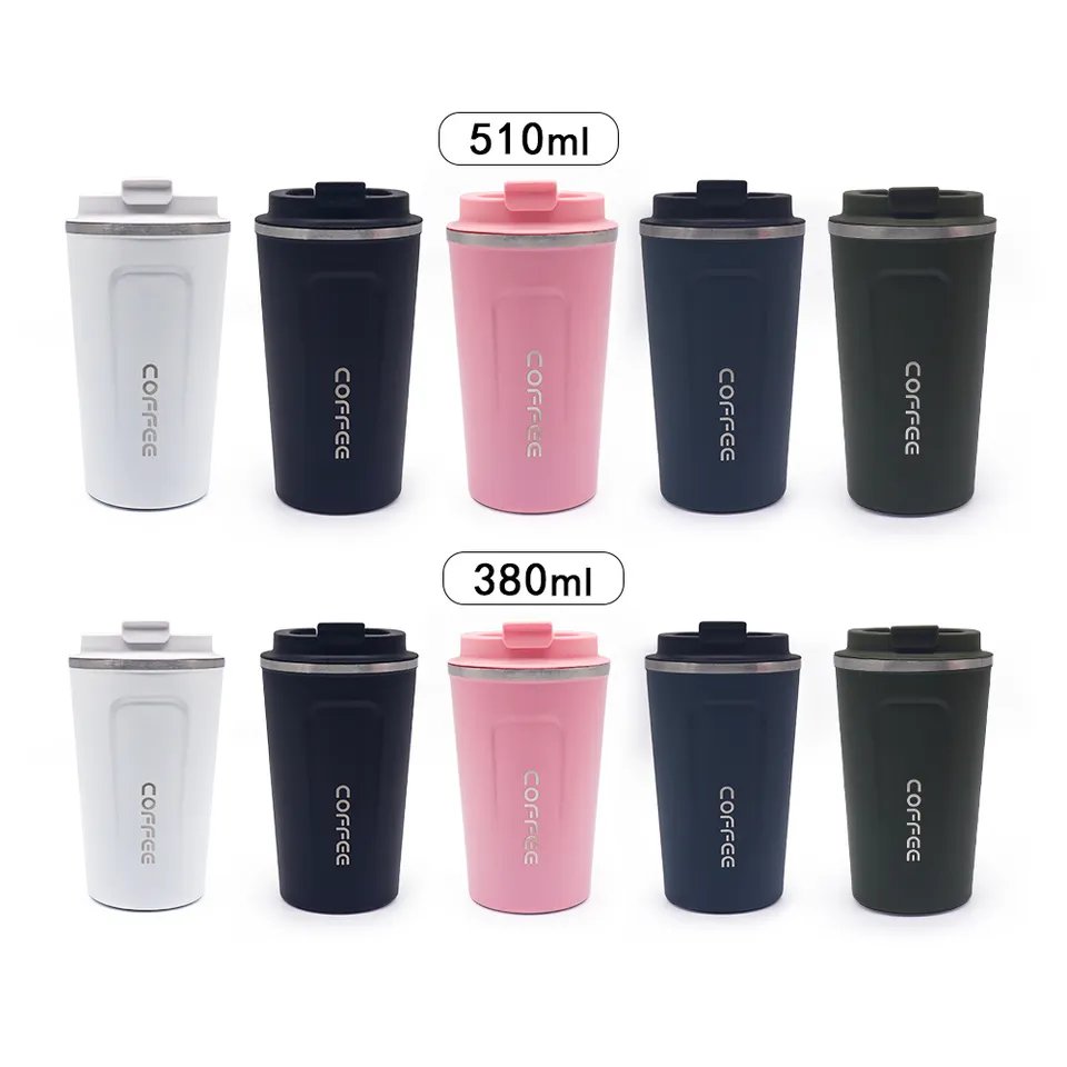 Sublimation 350 Ml/500 Ml 304 Stainless Steel Screw Lid Thermal Coffee Mug/ Coffee Tumbler / Car Travel Mug With Logo