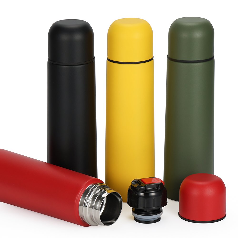 500ml 750ml 1000ml Stainless Steel Water Bottle Vacuum Cup Double Wall Thermos Vacuum Flask For Office