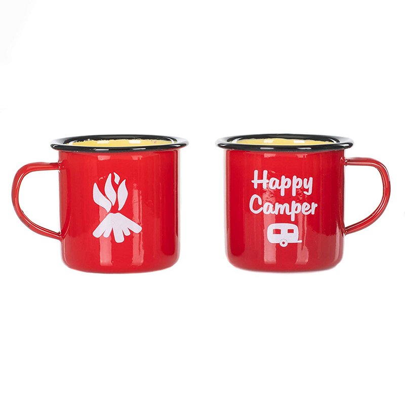 Large Camping Mug Retro Enamel Mug Cheap Vintage Customized Logo Enamel Coffee Mugs with Logo