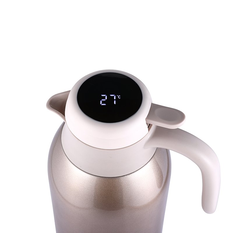 2.0L Thermos Double Wall Insulated Stainless Steel Smart Coffee Vacuum Flask with LED Temperature Display