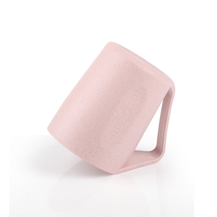 Eco Friendly Removable Design Portable BPA Free Travel PP Wheat Straw Plastic Biodegradable Tea Mug Cup With Filter And Cover