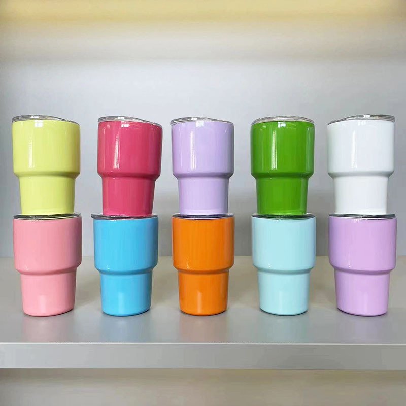 Metal Sublimation 2oz 3oz Mini Stainless Steel Water Bottles Mugs Tumbler Cups Shot Glass