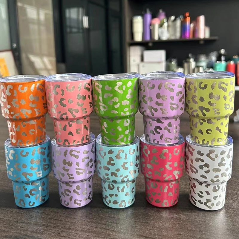 Metal Sublimation 2oz 3oz Mini Stainless Steel Water Bottles Mugs Tumbler Cups Shot Glass