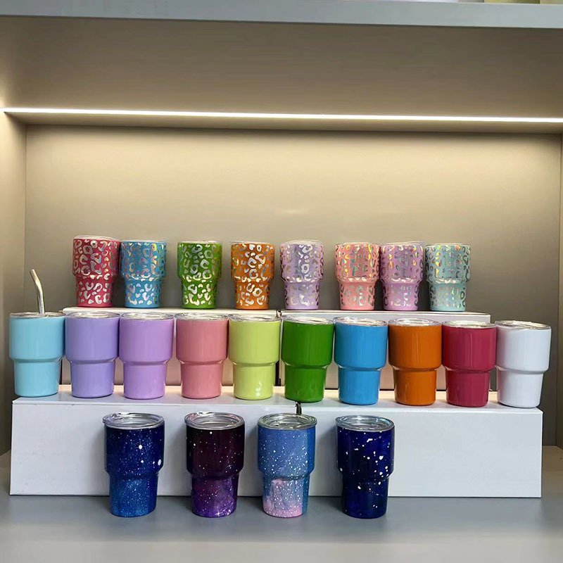 Metal Sublimation 2oz 3oz Mini Stainless Steel Water Bottles Mugs Tumbler Cups Shot Glass