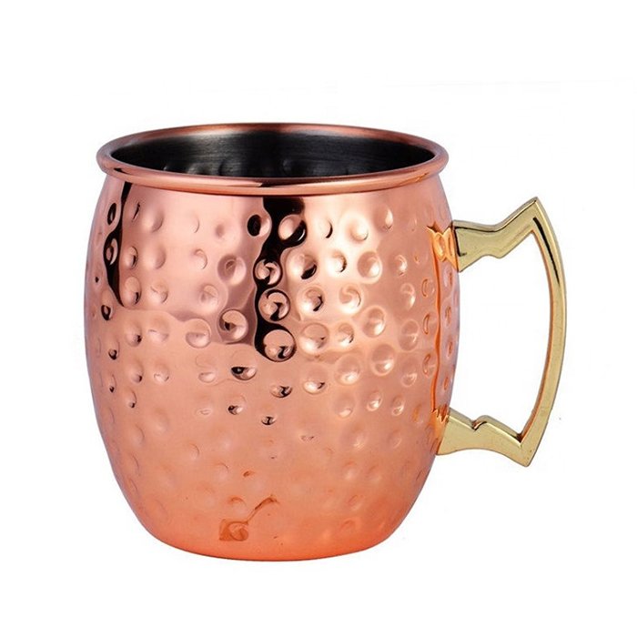 Moscow Mule Copper Mug Sublimation Copper Plated Stainless Steel Mug Engraved Beer Drinking Mug
