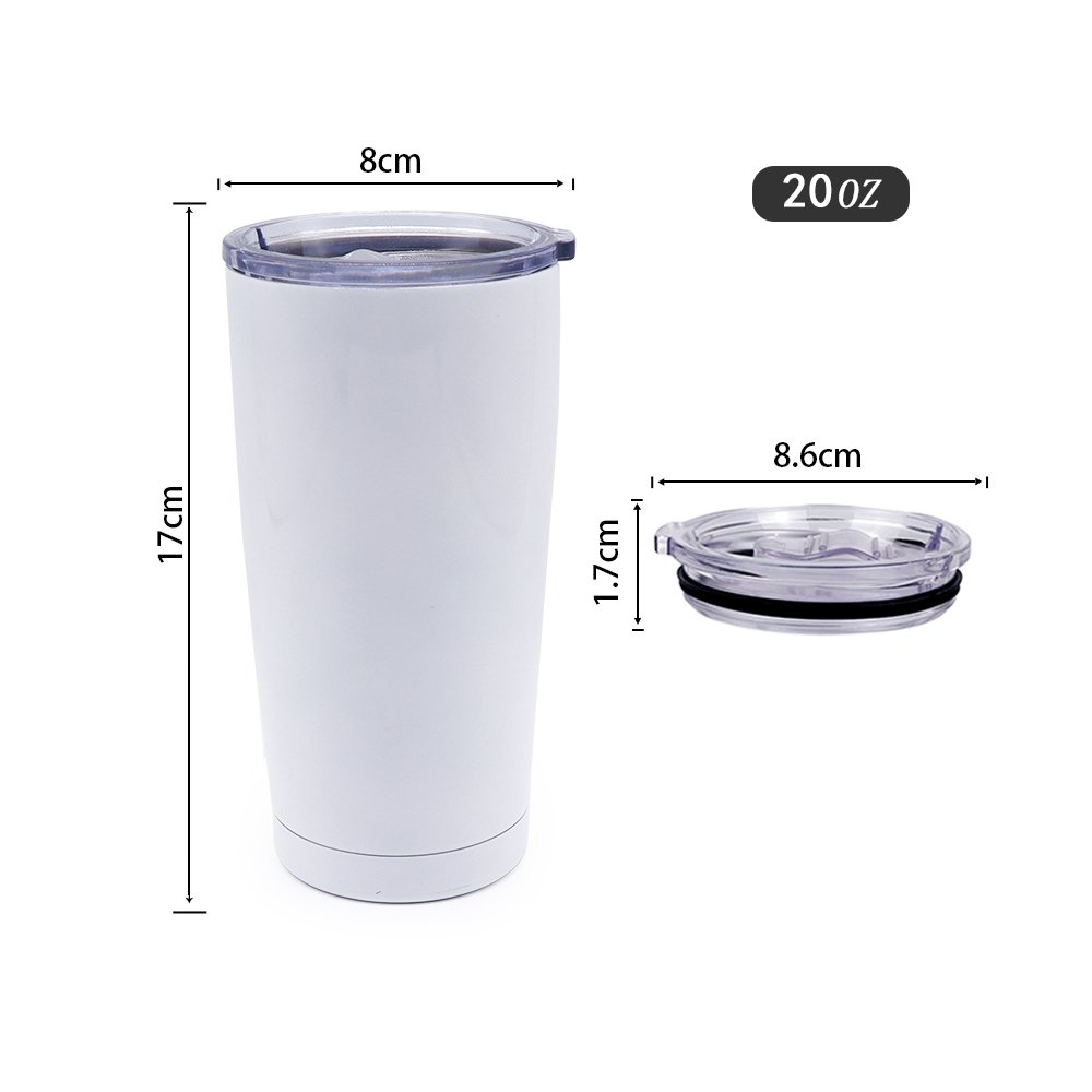 Custom logo sublimation 20oz vacuum powder coated regular coffee mug travel car powder coated tumblers steel
