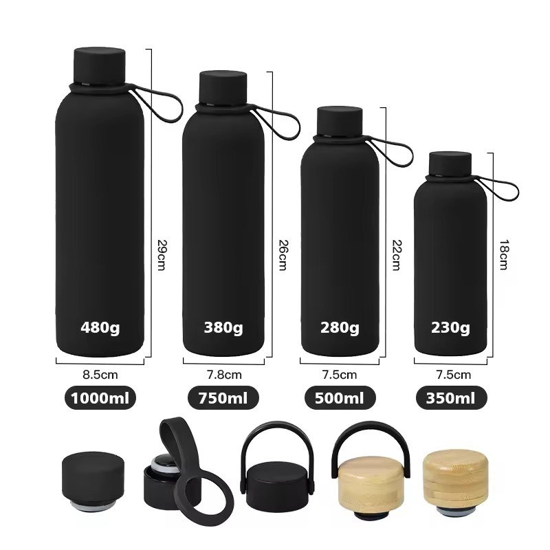 TY 350ml/500ml /750ml 304 Stainless Steel Narrow Mouth Vacuum Flask custom logo Thermal rubber paint sport small mouth bottle