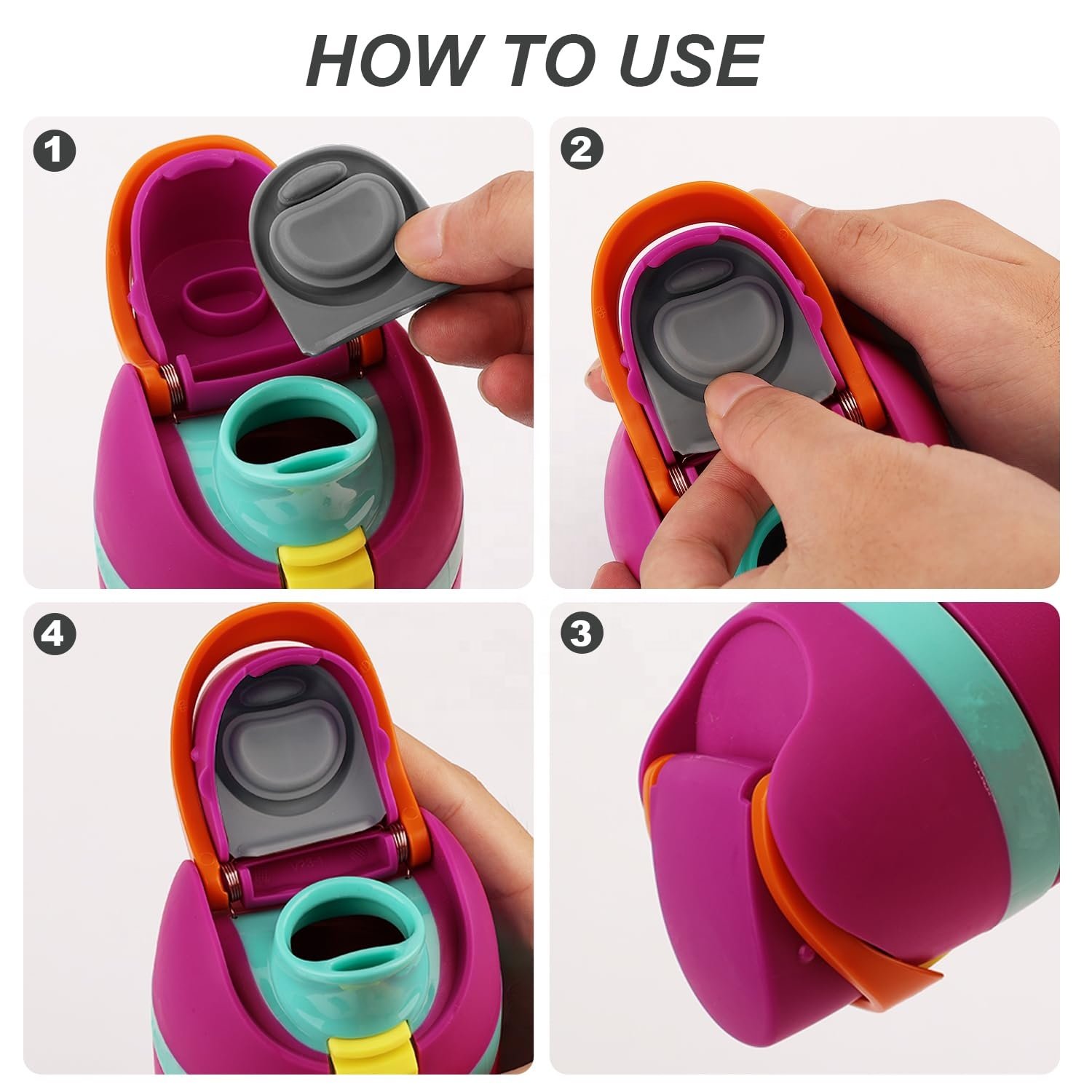 Owala Replacement Stopper Water Bottle Top Lid Gasket 19/24/32/40oz Seal Bottle Cap Mouth Stopper Part Silicone Plug Accessories