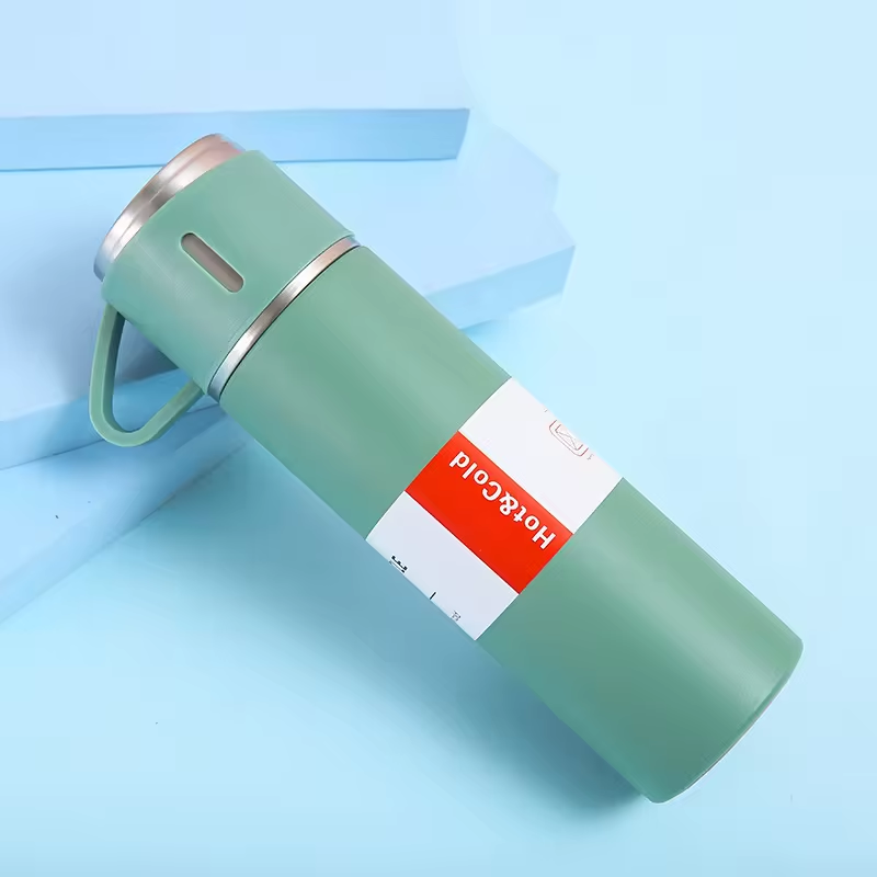 Double Wall Stainless Steel Insulated Bottle Travel Mug Cup Set Vacuum Flask Set Drink Water Bottle