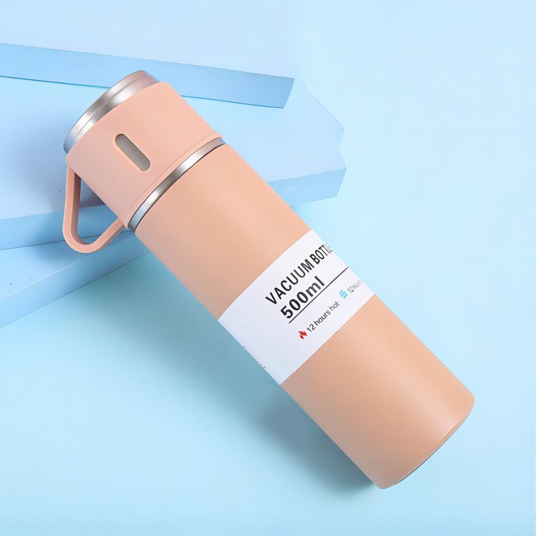 Double Wall Stainless Steel Insulated Bottle Travel Mug Cup Set Vacuum Flask Set Drink Water Bottle