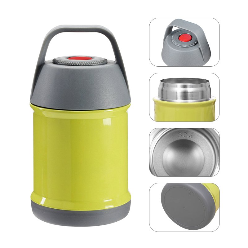 Custom logo Stainless Steel Double Wall Insulated Eco Friendly Lunch Box Bento vacuum flask Thermo Food Jar