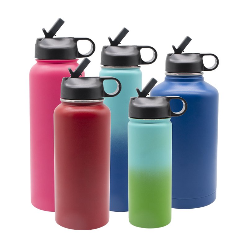 drinking glass water bottle with sleeve and stainless steel lid for juice, tea, beverages