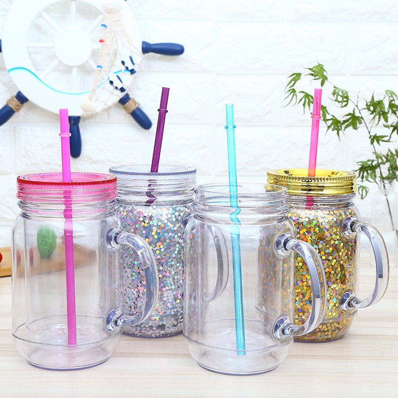 Biodegradable Reusable Travel Handle Custom Printed Cute Mugs