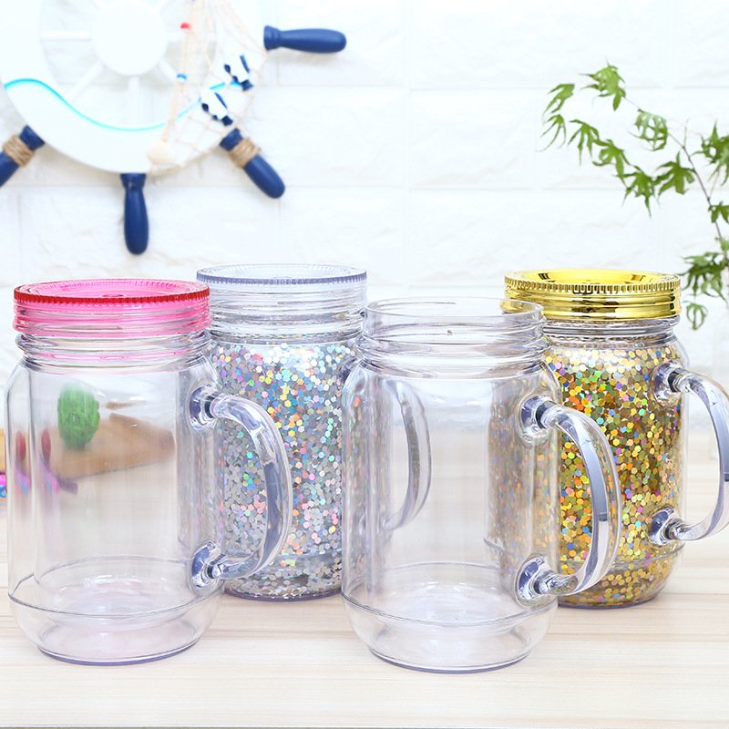 Biodegradable Reusable Travel Handle Custom Printed Cute Mugs
