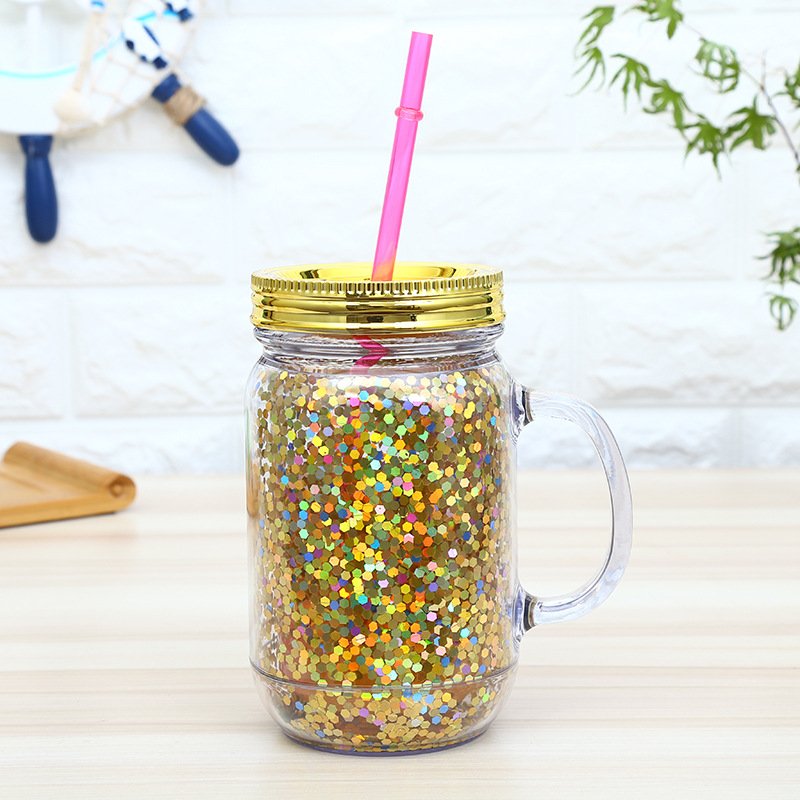 Biodegradable Reusable Travel Handle Custom Printed Cute Mugs