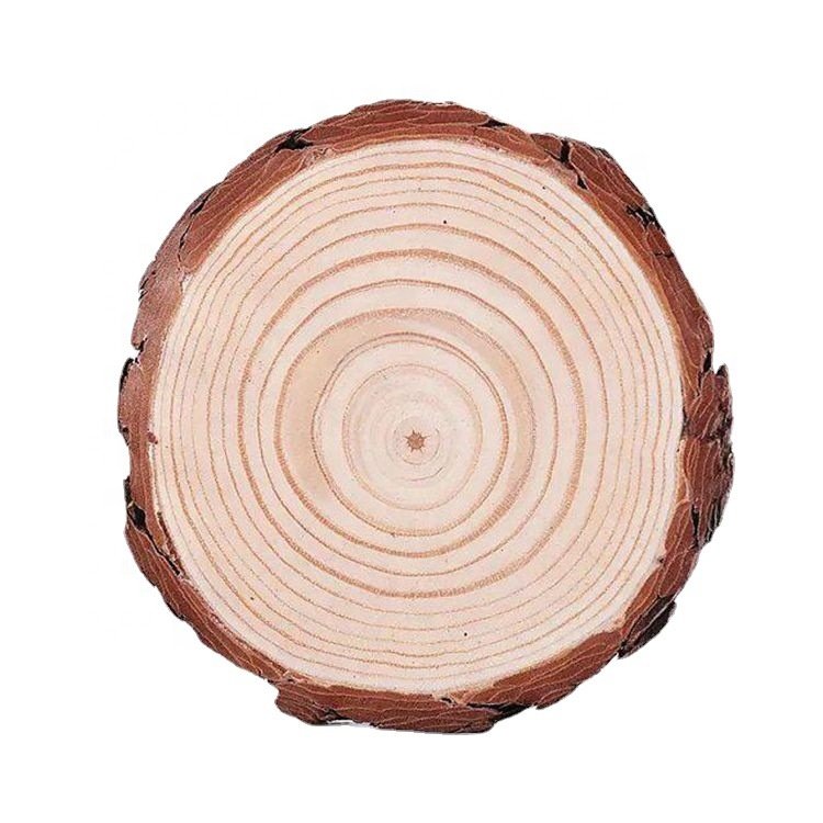 Creative Raw Wood Coaster Coffee Tea Party Cup Holder Customized Decor Small Wood Round Unpeeled Raw Pinewood Coaser Mug Holder