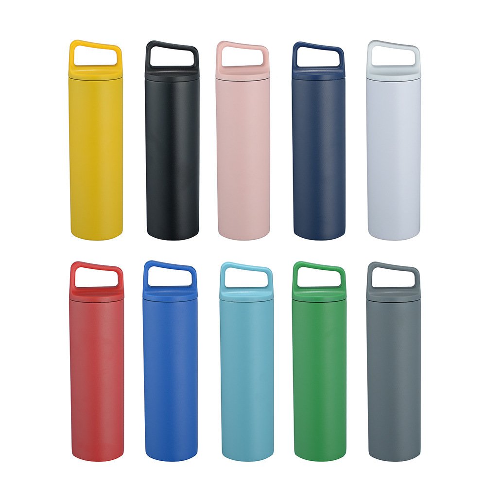 NEW model 480ml/600ml double wall stainless steel insulated vacuum flask water bottle with handle