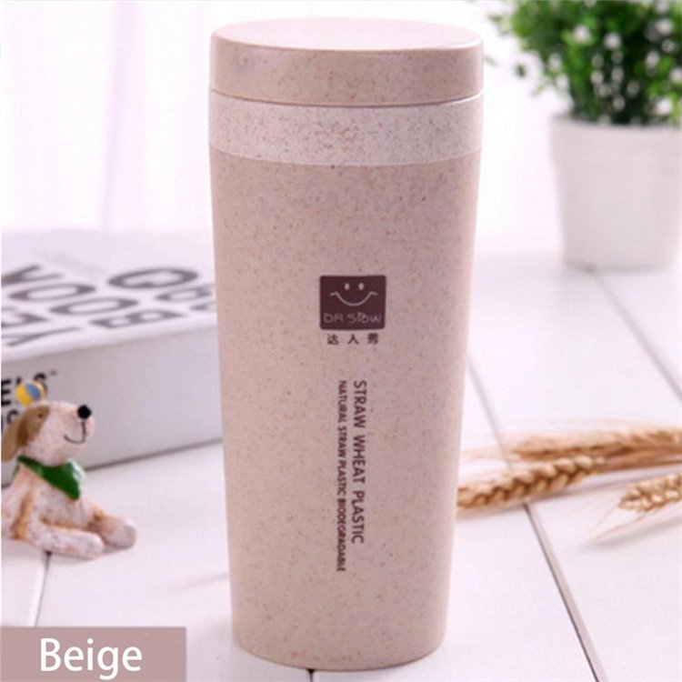 Eco-friendly Non-slip Tea Cup Travel Coffee Mug Reusable Coffee Mugs Bamboo Fiber Coffee Cups