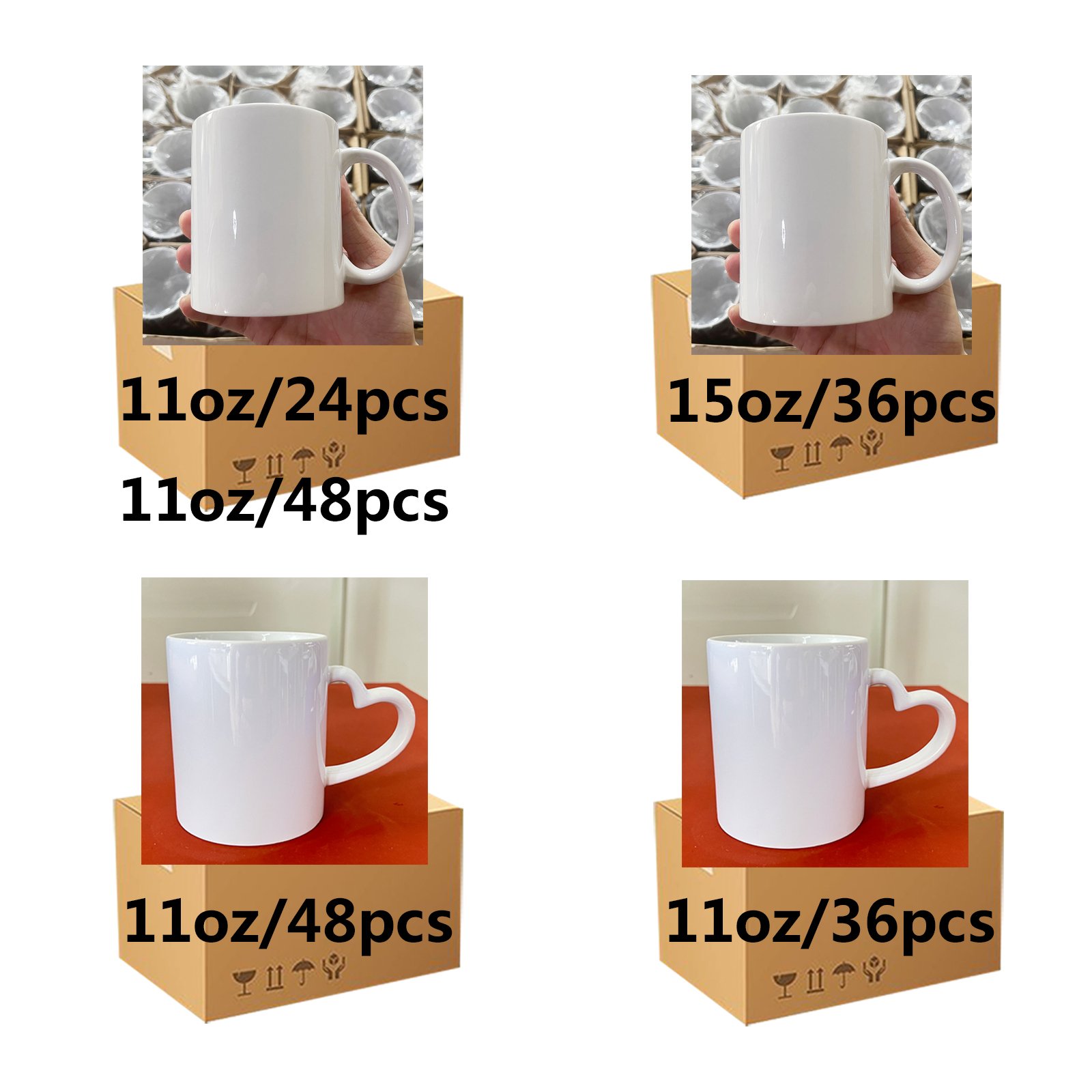 Sublimation mug 11oz Blank Plain Custom Coffee mugs With Logo For Sublimation Printing Bulk White Ceramic 11 Oz Sublimation mug
