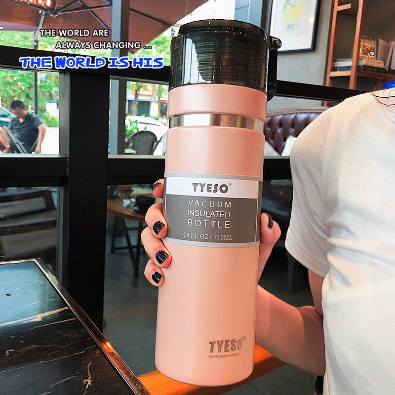New Design Double Wall Stainless Steel Water Bottle Vacuum Insulated Food Grade Thermos Flask