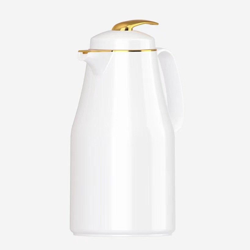 Custom 1L Arabic Style Vacuum Coffee Flask Thermos Kettle Glass Inner Vacuum Flask Arabic Coffee Pot Thermos