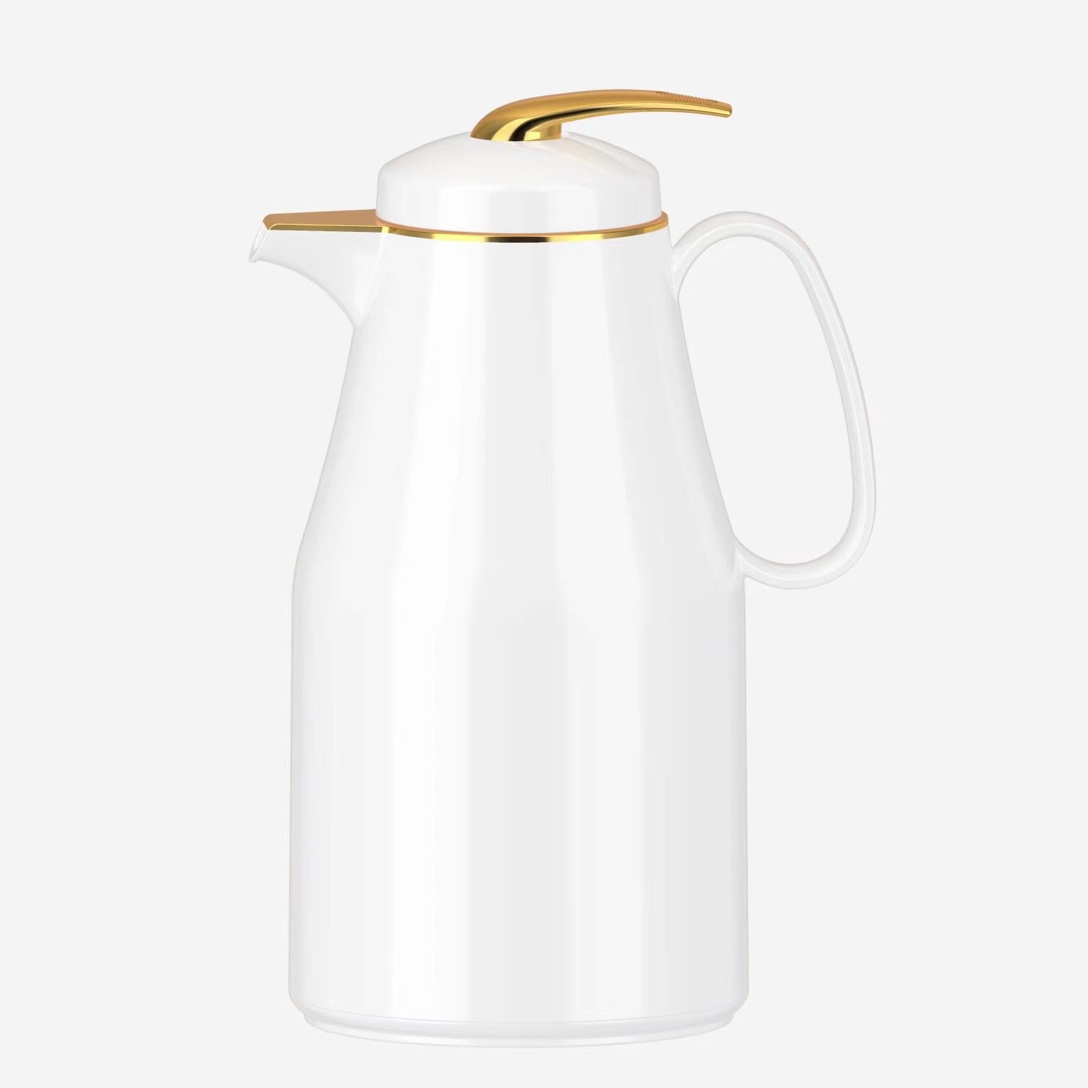 Custom 1L Arabic Style Vacuum Coffee Flask Thermos Kettle Glass Inner Vacuum Flask Arabic Coffee Pot Thermos