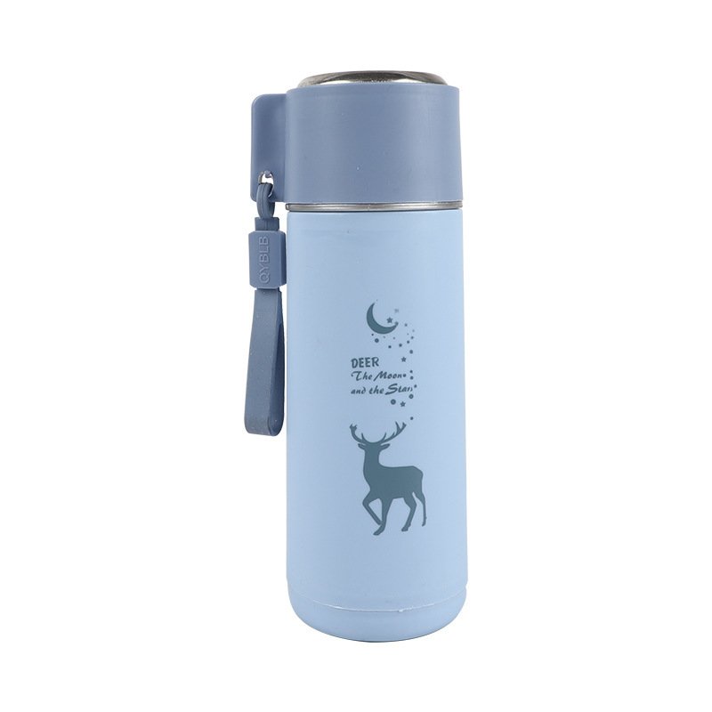 Wholesale Cute 450ml Starry Deer Plastic Glass Water Bottle Gift Advertising Cup Commemorative Printing Promotion Cup Bottle