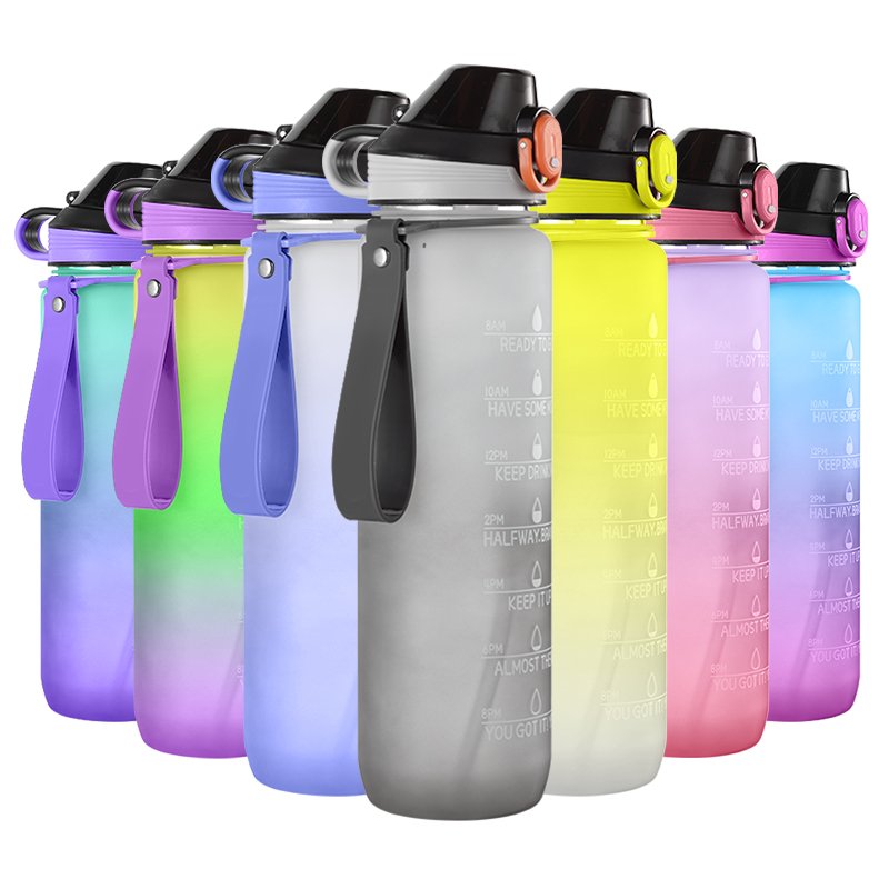 32oz Wholesale hot selling Private Label Transparent Blank Juice Drinking Outdoor Classic Plastic Water Bottle Milk Carton Cups