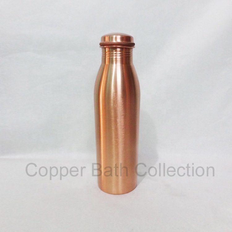 Smart Grip plastic Sipper copper water bottle with matt polish copper range hundred percent copper customized water bottle