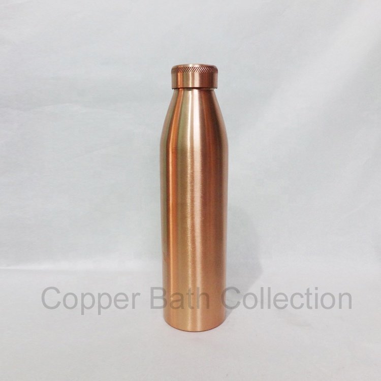 Smart Grip plastic Sipper copper water bottle with matt polish copper range hundred percent copper customized water bottle