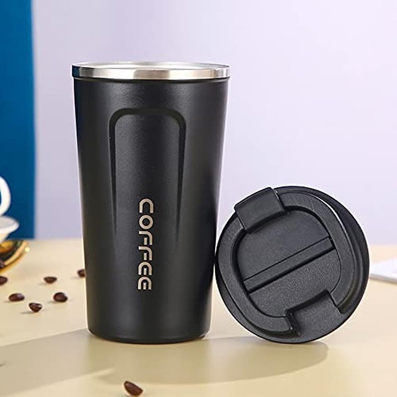 Double Walled stainless steel 380ml 510ml mugs metal thermos portable cup travel eacam 380ml stainless steel coffee cup