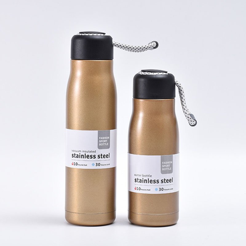 Professional Portable Reusable Gym Sport Vacuum Flasks Stainless Steel With Handle