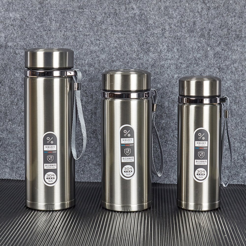 Wholes Hydro Stainless Steel Water Bottle with Rope Outdoor Gradual Color Tumbler Wide Mouth Hydro Sport Thermos Vacuum Flask