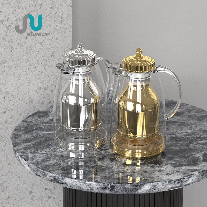 New Arrival Glass Liner Coffee Pot Glass Refill Coffee Jug Transparent Body Thermos Vacuum Flask