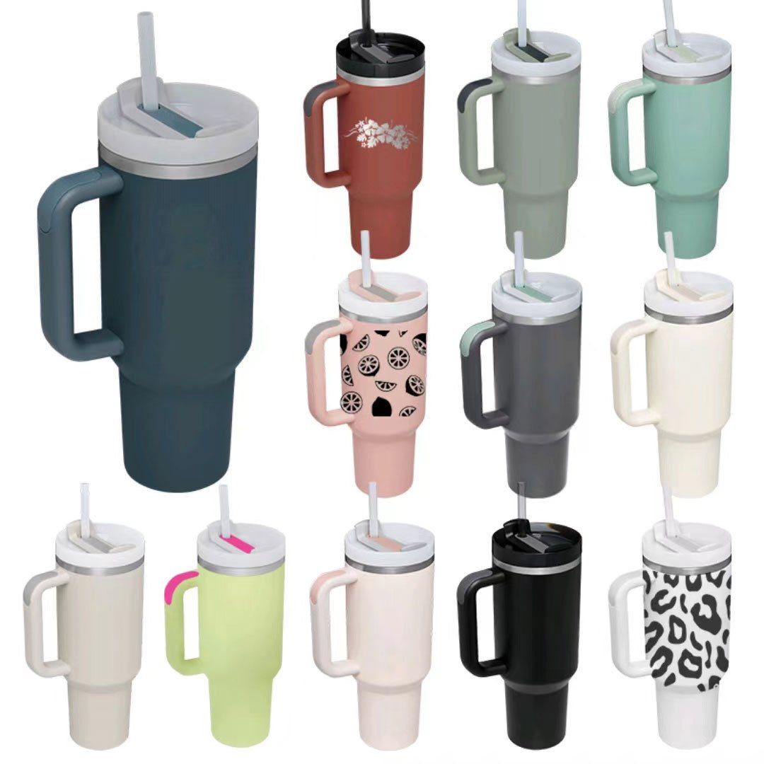 New Release Hot Selling 40oz Car Travel Mug Stainless Steel Tumbler Mug with Handle