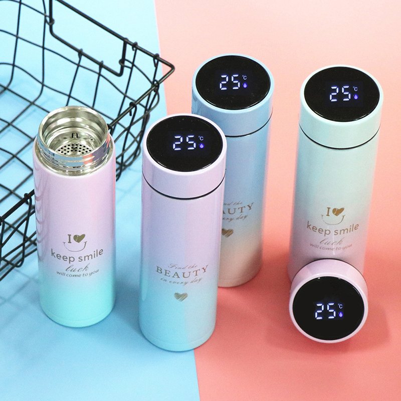 Perfect for Hot and Cold Drinks Vacuum Flasks Insulated Smart Water Bottle Minimalist Stainless Steel Vacuum Flasks & Thermoses