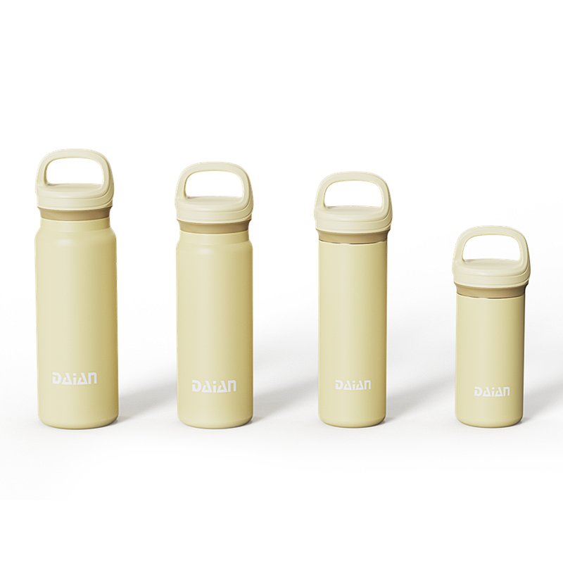 Double Wall Water Bottle Stainless Steel Flask Sports Bottle with Handle Lid Dishwasher Safe