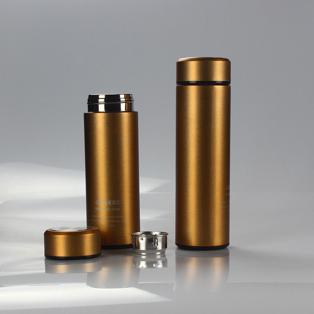 2023 wholesale BPA free stainless steel insulated vacuum flask thermos double walled with filter for tea 350ml
