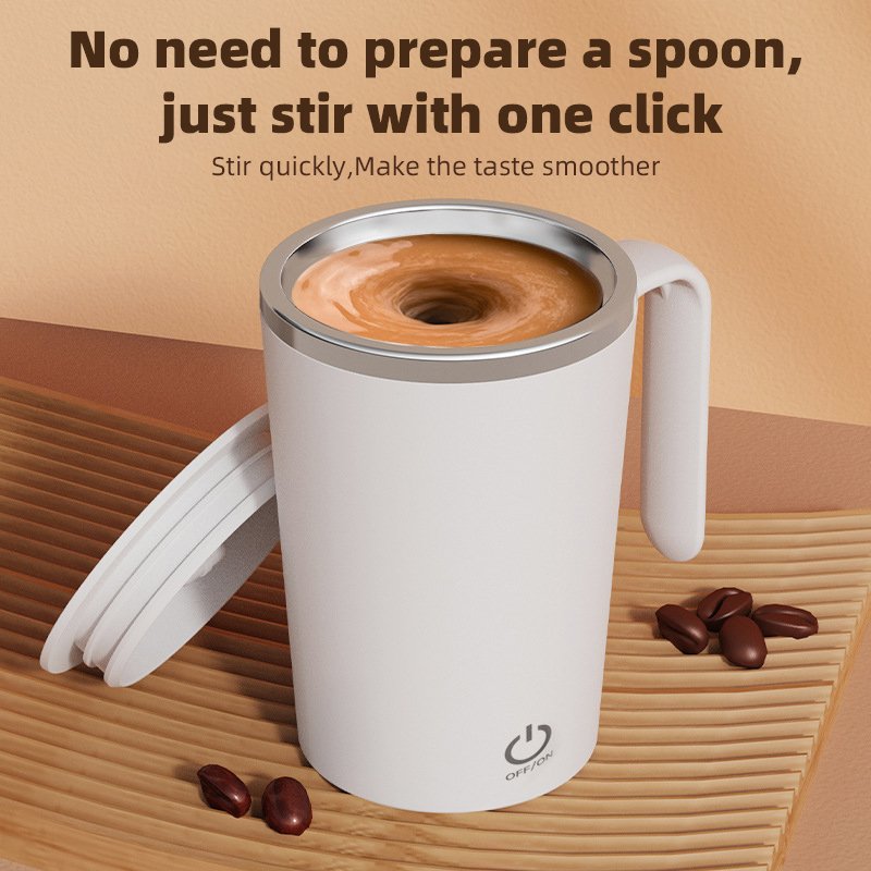 New Stock 400ML Automatic Electric Self Stirring Coffee Mug USB Charging Portable Coffee Mug With Handle