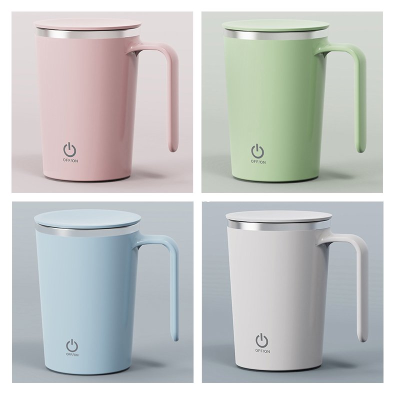 New Stock 400ML Automatic Electric Self Stirring Coffee Mug USB Charging Portable Coffee Mug With Handle