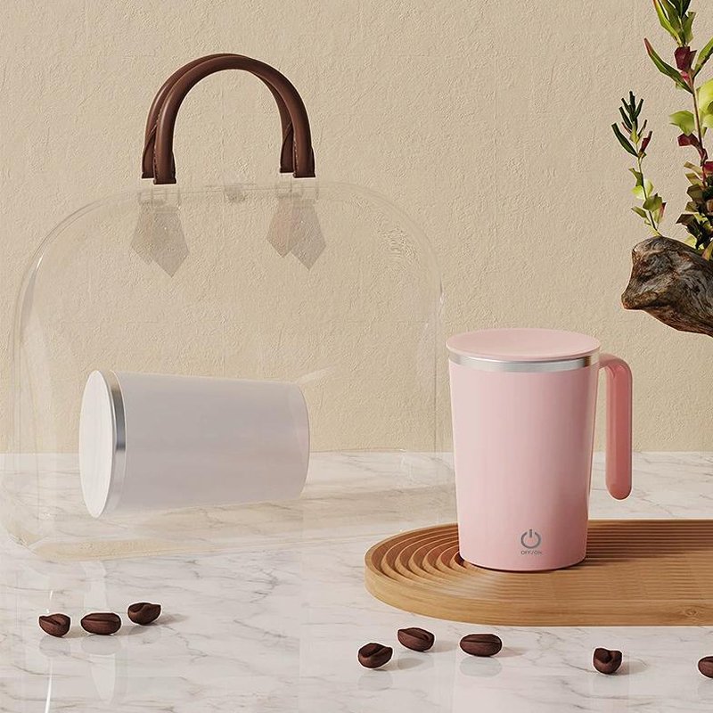 New Stock 400ML Automatic Electric Self Stirring Coffee Mug USB Charging Portable Coffee Mug With Handle