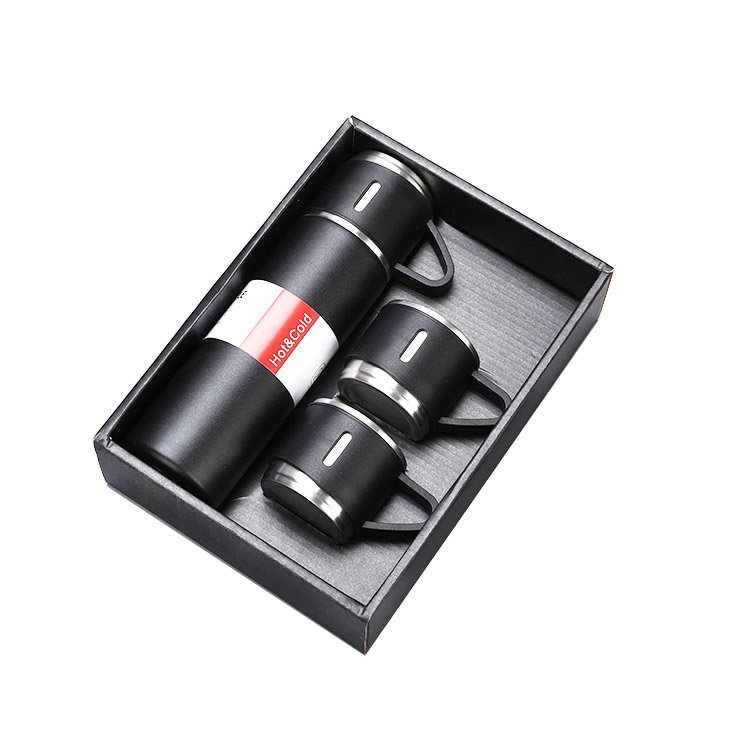 FX Factory Wholesale 500ml thermal mug gift sets double wall tea cup sets stainless steel vacuum flask sets with 2 extra lids