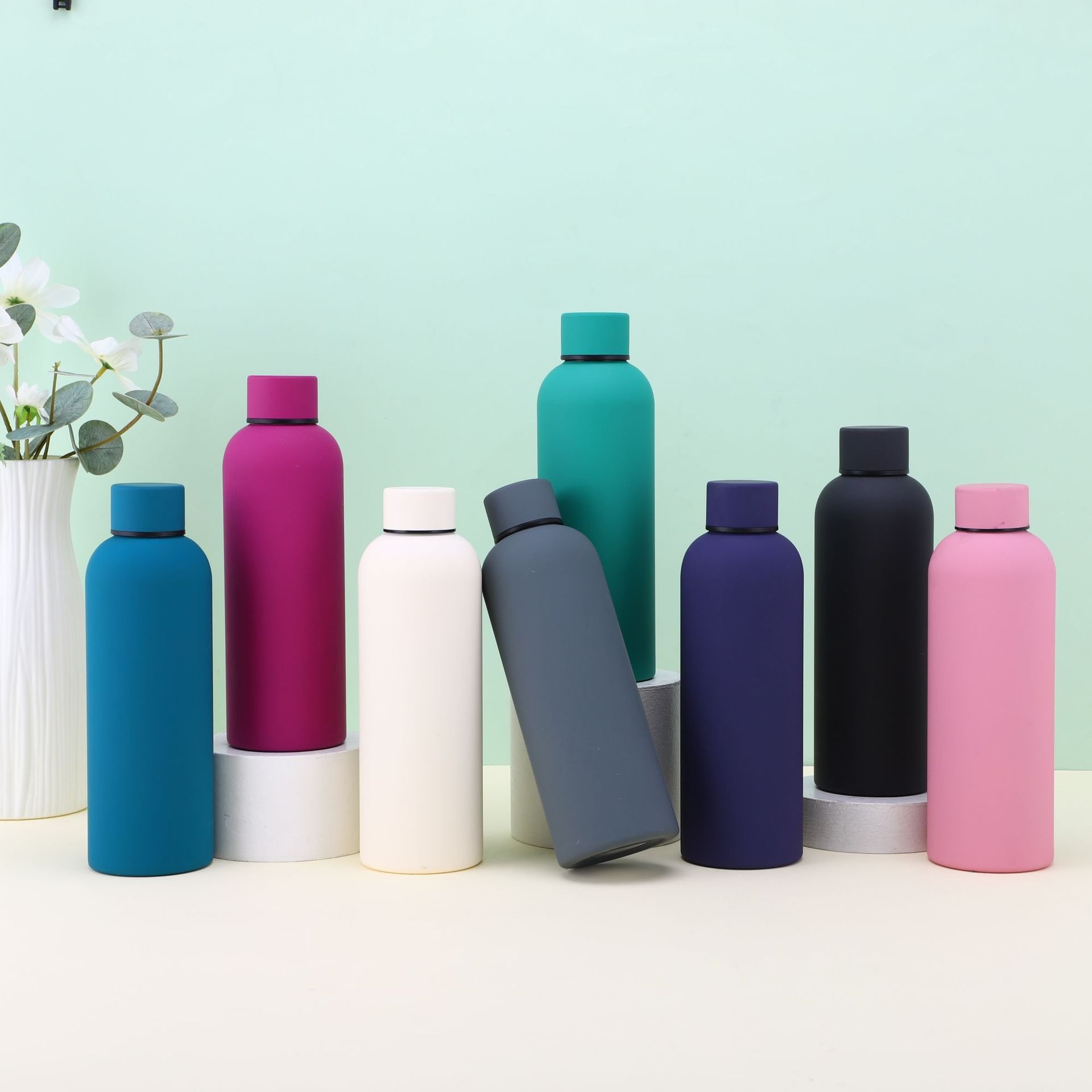 Sport Water Bottle Wholesale Price Small Mouth Stainless Steel 350ml 500ml 750ml Travel Vacuum Flasks & Thermoses American Style