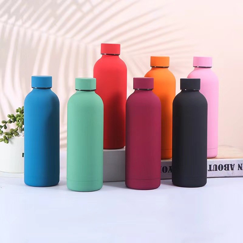 Sport Water Bottle Wholesale Price Small Mouth Stainless Steel 350ml 500ml 750ml Travel Vacuum Flasks & Thermoses American Style