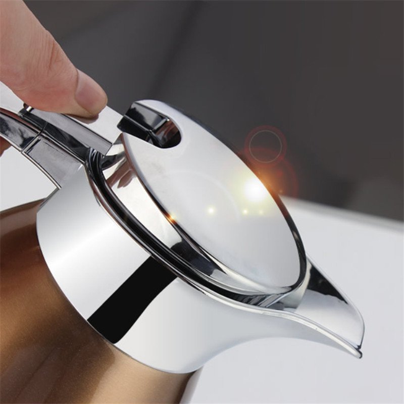 Stainless Steel Thermos Double Layer Insulated Vacuum Water Bottle Home Office Coffee Pot Tea Kettle Kitchen Supplies