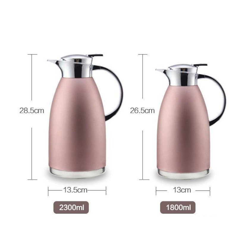 Stainless Steel Thermos Double Layer Insulated Vacuum Water Bottle Home Office Coffee Pot Tea Kettle Kitchen Supplies