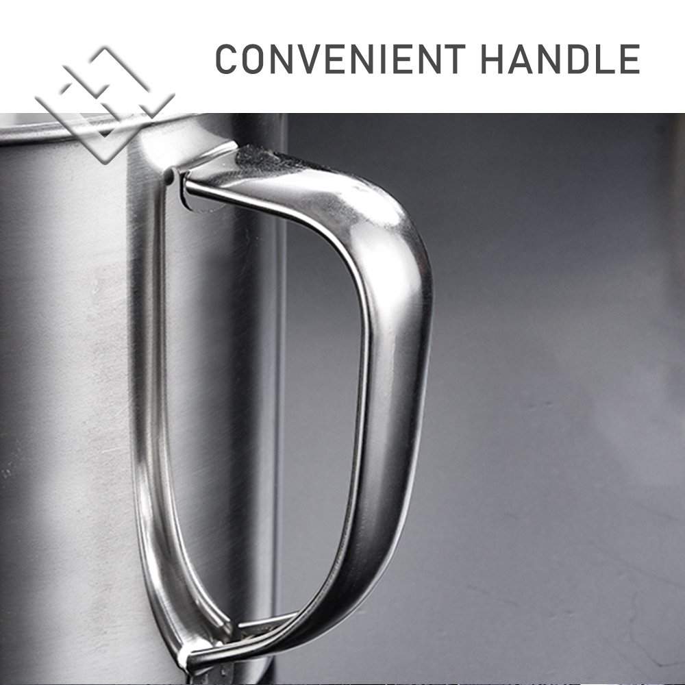 Camping Stainless Steel 304 Water Tea Coffee Mugs Handle Tumbler Cups With