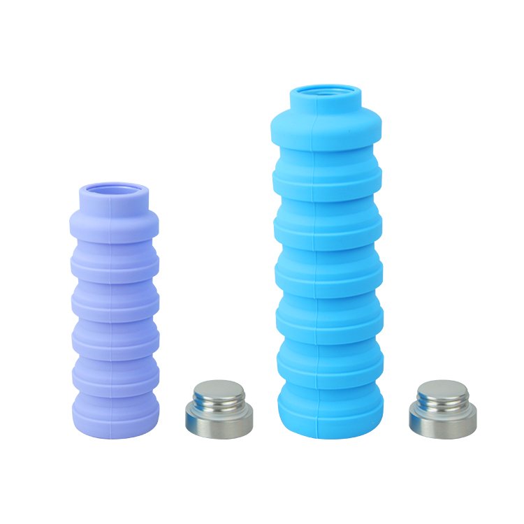 Foldable Water Bottle Reusable BPA Free Silicone Collapsible Water Bottle For Travel Gym Camping Hike