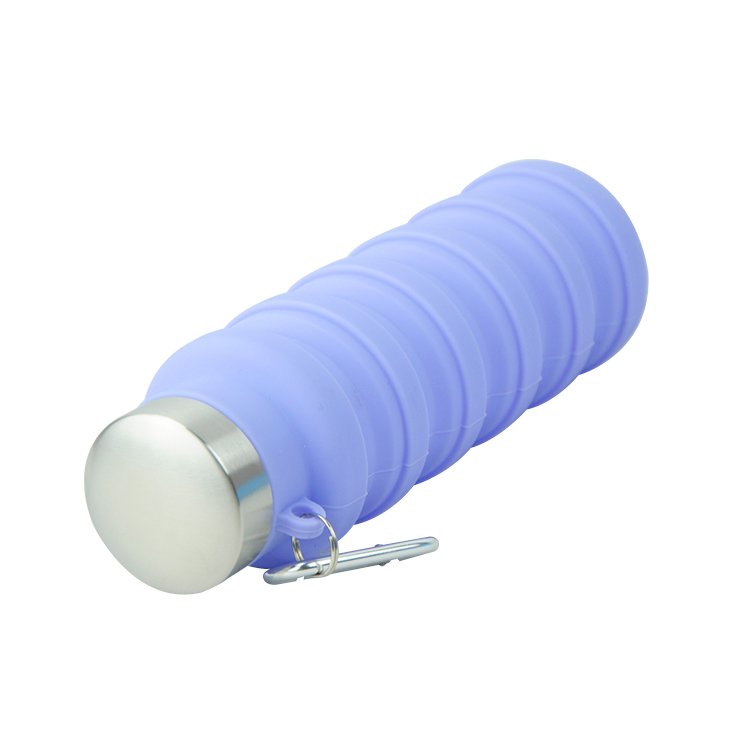 Foldable Water Bottle Reusable BPA Free Silicone Collapsible Water Bottle For Travel Gym Camping Hike