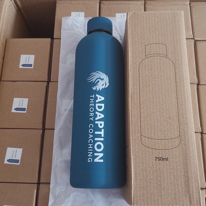 Custom logo 500ml stainless steel double wall outdoor sports portable vacuum insulated drink water bottle Class thermal flask